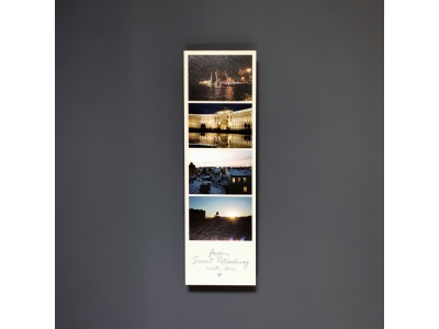 Закладка книжная "Фотоколлаж. Дворцовый мост"