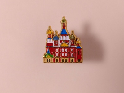 Значок металлический с эмалью «храм Спас на крови»