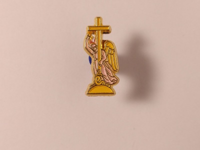 Значок металлический с эмалью «Ангел»