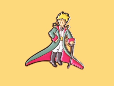 Значок эмалированный «Маленький принц. Принц с саблей»