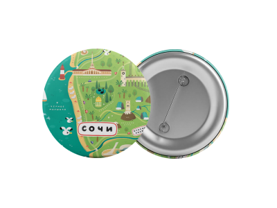 Значок «Сочи, карта»