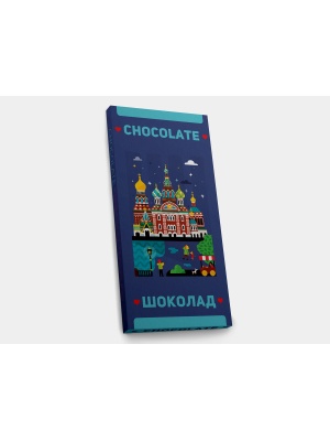 Шоколадная плитка «Спас на Крови», 100гр, молочный