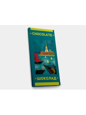 Шоколадная плитка «Петропавловская крепость», 100гр, молочный