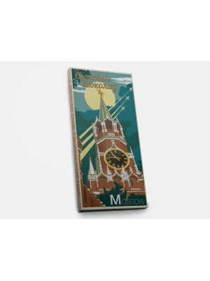 Шоколадная плитка «Москва. Кремль - ретро», 100гр, молочный
