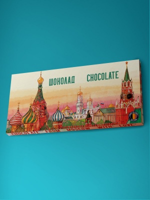 Шоколад молочный «Панорама Москвы», 100гр