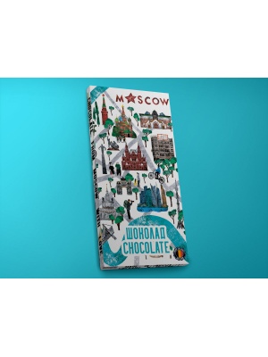 Шоколад молочный «Карта Москвы. Зарядье», 100гр