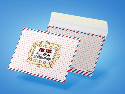 Конверт почтовый «Для тебя из королевского Санкт-Петербурга»