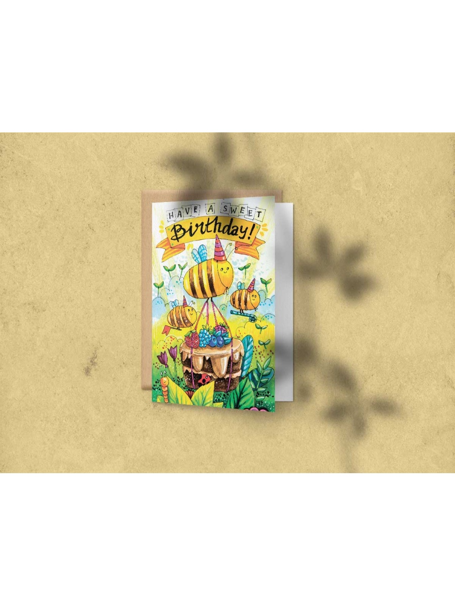 Открытка поздравительная - Sweet birthday