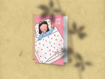 Открытка поздравительная «With love»