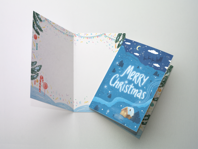 Открытка поздравительная - Merry Christmas