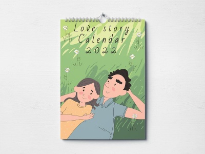 Календарь настенный Love story A3