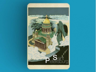 Магнит на холодильник «Исаакиевский собор»