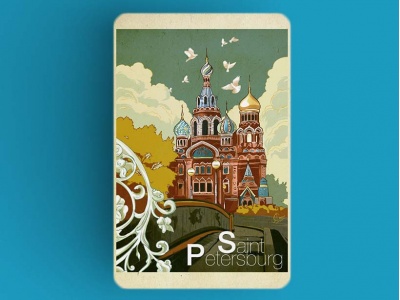 Магнит на холодильник «храм Спас на Крови»