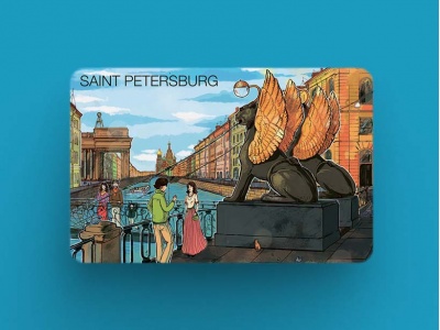 Магнит на холодильник «Банковский мост», коллекция Романтический Петербург