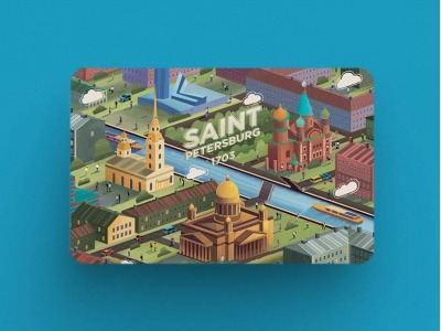 Магнит на холодильник «Петербург» панорама