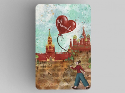 Магнит на холодильник «Москва» - на Красной площади