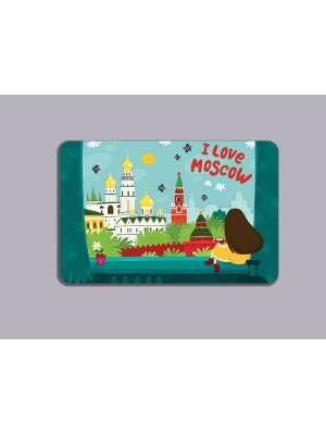 Магнит на холодильник «I love Moscow»