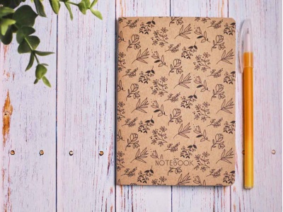 Блокнот а6 «Ботаника 3», крафт обложка, 24л