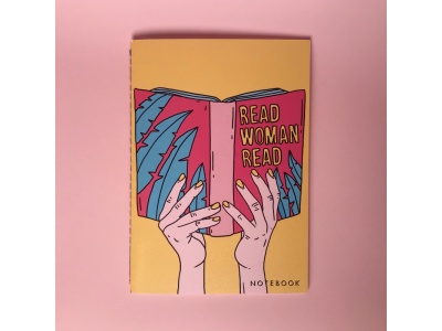 Тетрадь нелинованная «Read woman»