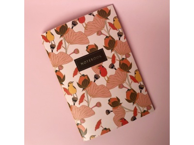 Тетрадь А5 нелинованная «Flower bird»