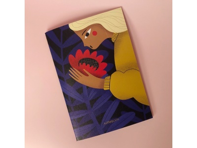 Тетрадь нелинованная «Red flower» А5