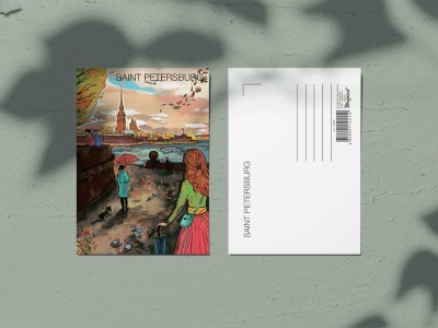 Почтовая открытка «Петропавловская крепость», Петербург