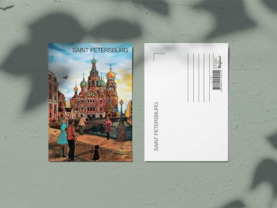 Почтовая открытка «Храм Спас-на-Крови», Петербург