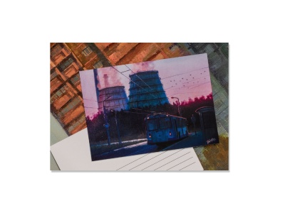 Открытка "Вечерняя тишина"