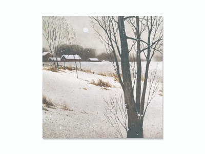 Открытка Холодный день