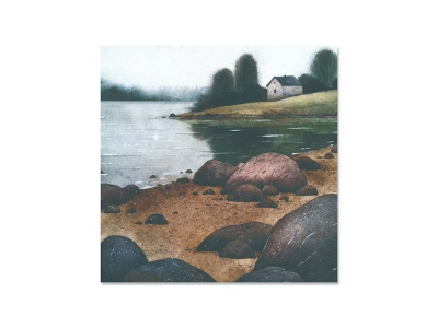 Открытка У пруда