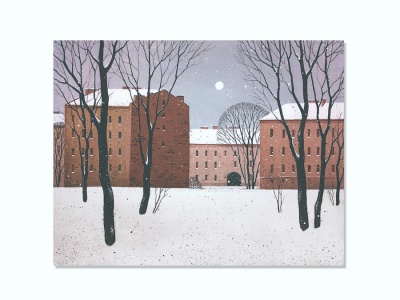 Открытка Зимний Петербург