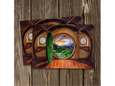 Почтовая открытка «Под холмом. Туда и обратно»