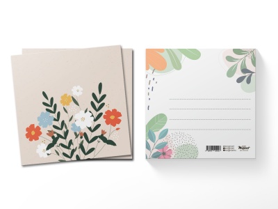 Открытка квадратная Маргаритки