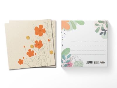 Открытка квадратная Эшшольция