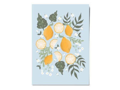 Открытка «Лимоны», Вика Булкова