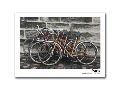 Открытка Велосипеды