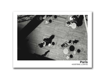 Открытка Парижский променад