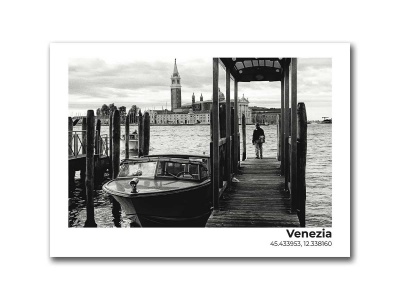 Открытка Пристань в Венеции