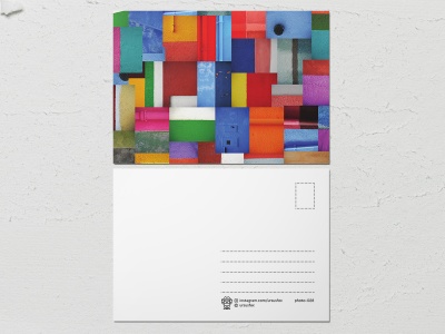 Открытка «Краски на стенах», коллекция стен