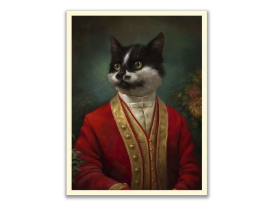 Открытка постер "Парадный костюм придворного официанта"