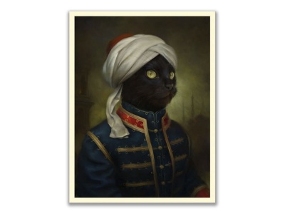 Открытка постер "Повседневный костюм придворного арапа"