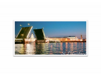 Почтовая открытка фото «Дворцовый мост»