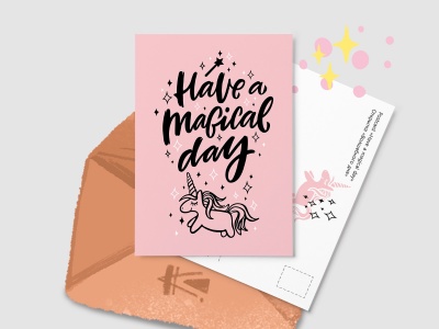 Почтовая открытка «Have a magical day»
