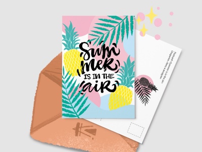 Почтовая открытка «Summer is in the air»