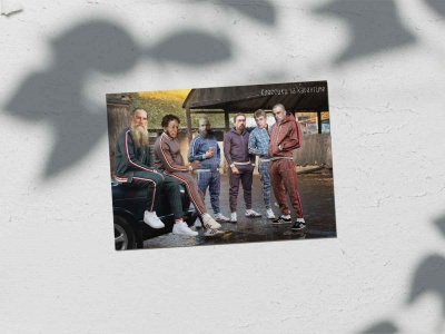 Почтовая открытка «Классики на карантине», модные классики