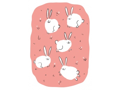 Открытка Дарья Ноксо «Крольчата»