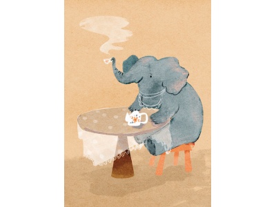 Открытка Дарья Ноксо «Слоник»