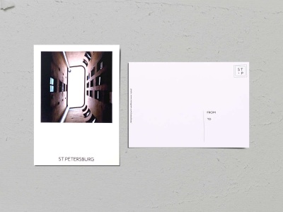 Почтовая открытка фото «Двор-колодец на наб. Фонтанки, 54», Валерия Кузнецова