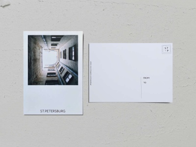 Почтовая открытка фото «Двор-колодец в Тучковом переулке, 11», Валерия Кузнецова