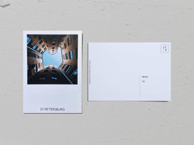 Почтовая открытка фото «Двор-колодец на Большом пр Петроградской стороны, 106», Валерия Кузнецова